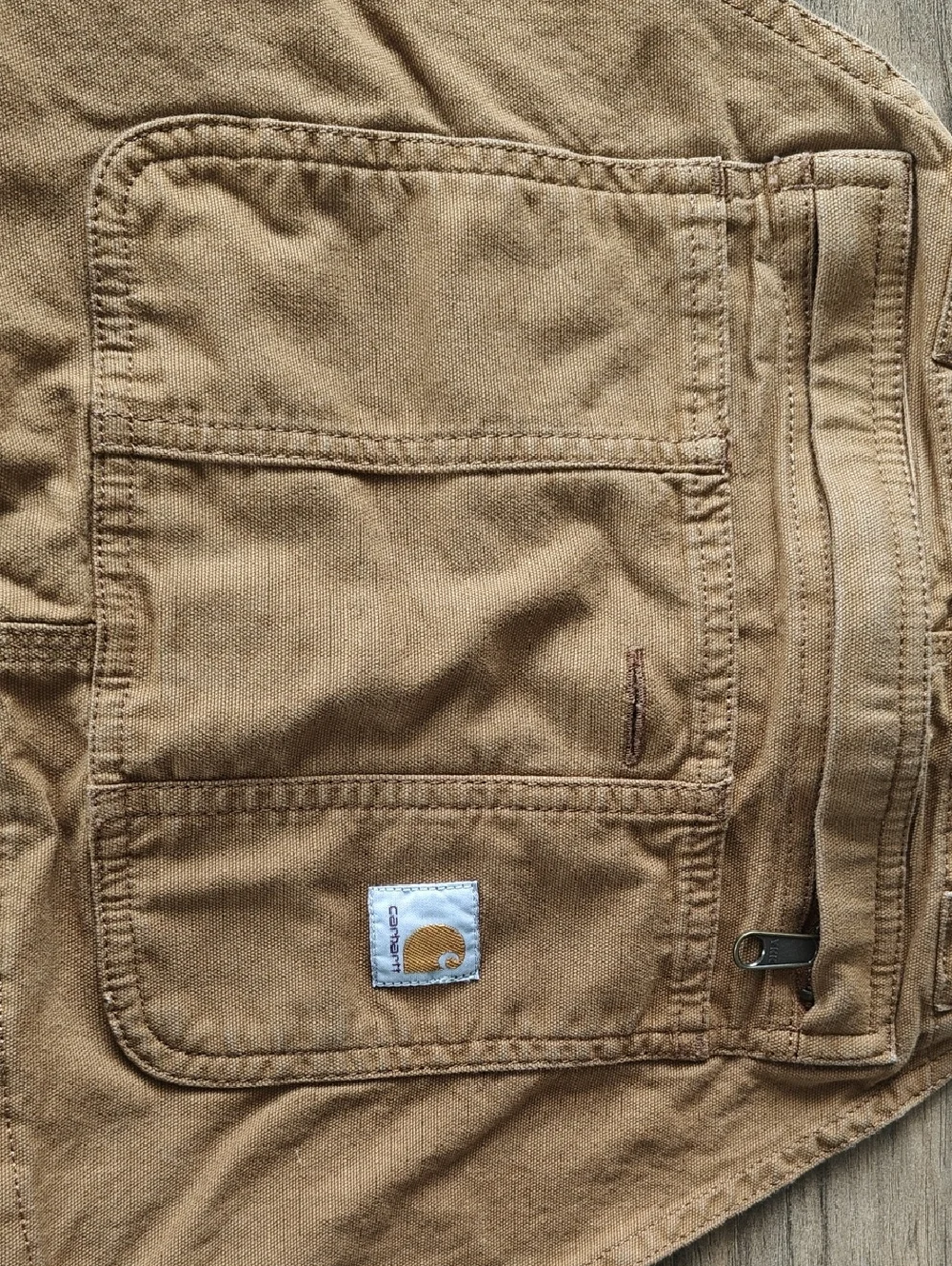EUC Carhartt Women's Rugged Flex Loose Fit Canvas Bib Overalls - Picture 5 of 12